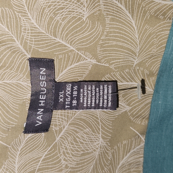 VAN HEUSEN MENS BUTTON DOWN SHIRT SIZE XXL NECK 18- 18.5 - Picture 4 of 10